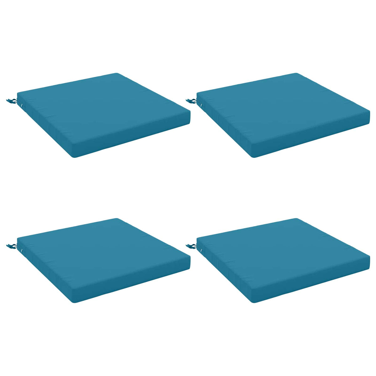 4-Piece Zitkussens SOEST 4 st 100% Polyester Lichtblauw