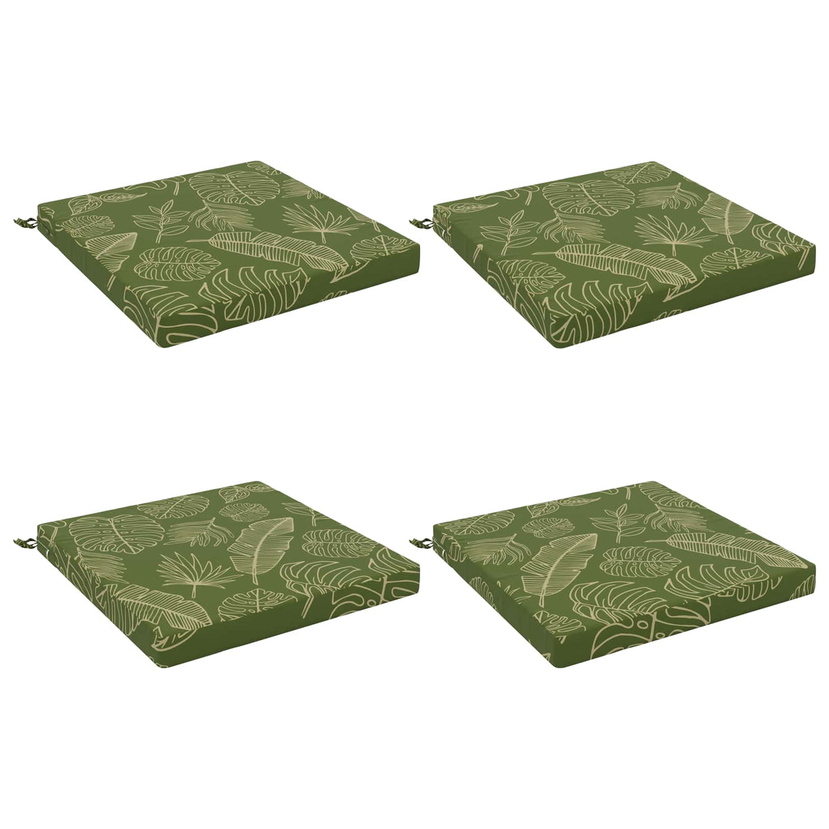 4-Piece Zitkussens SOEST 4 st 100% Polyester Bladontwerp