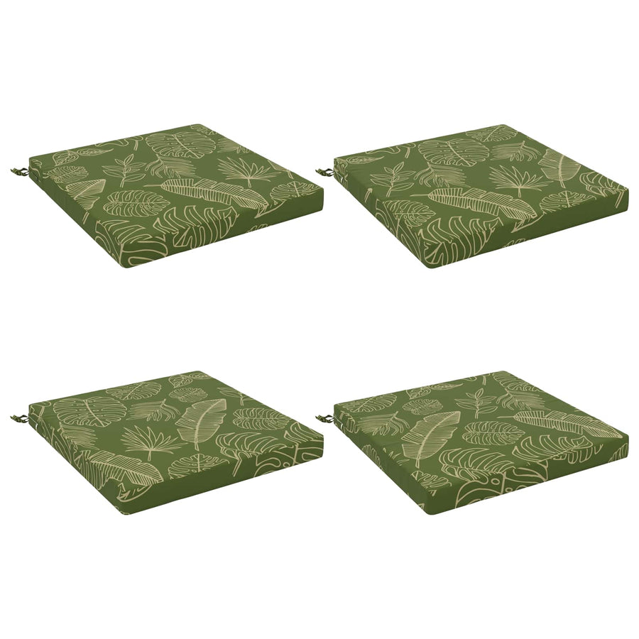 4-Piece Zitkussens SOEST 4 st 100% Polyester Bladontwerp