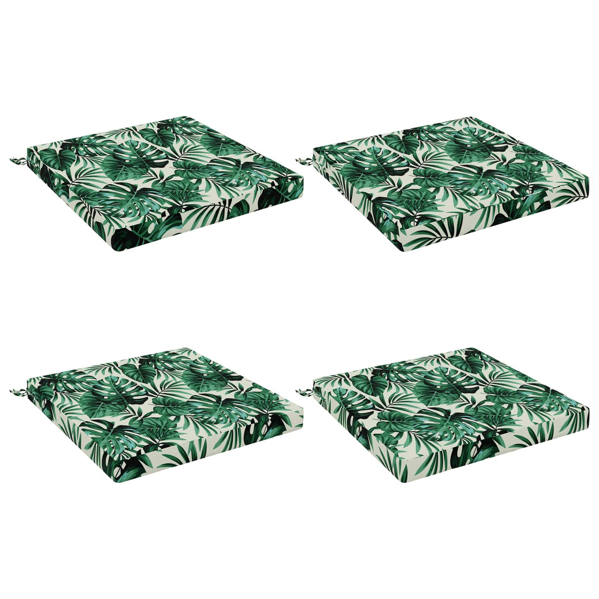 4-Piece Zitkussens SOEST 4 st 100% Polyester Bladpatroon