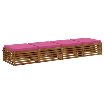 4-Piece Zitkussens SOEST 4 st 100% Polyester Roze