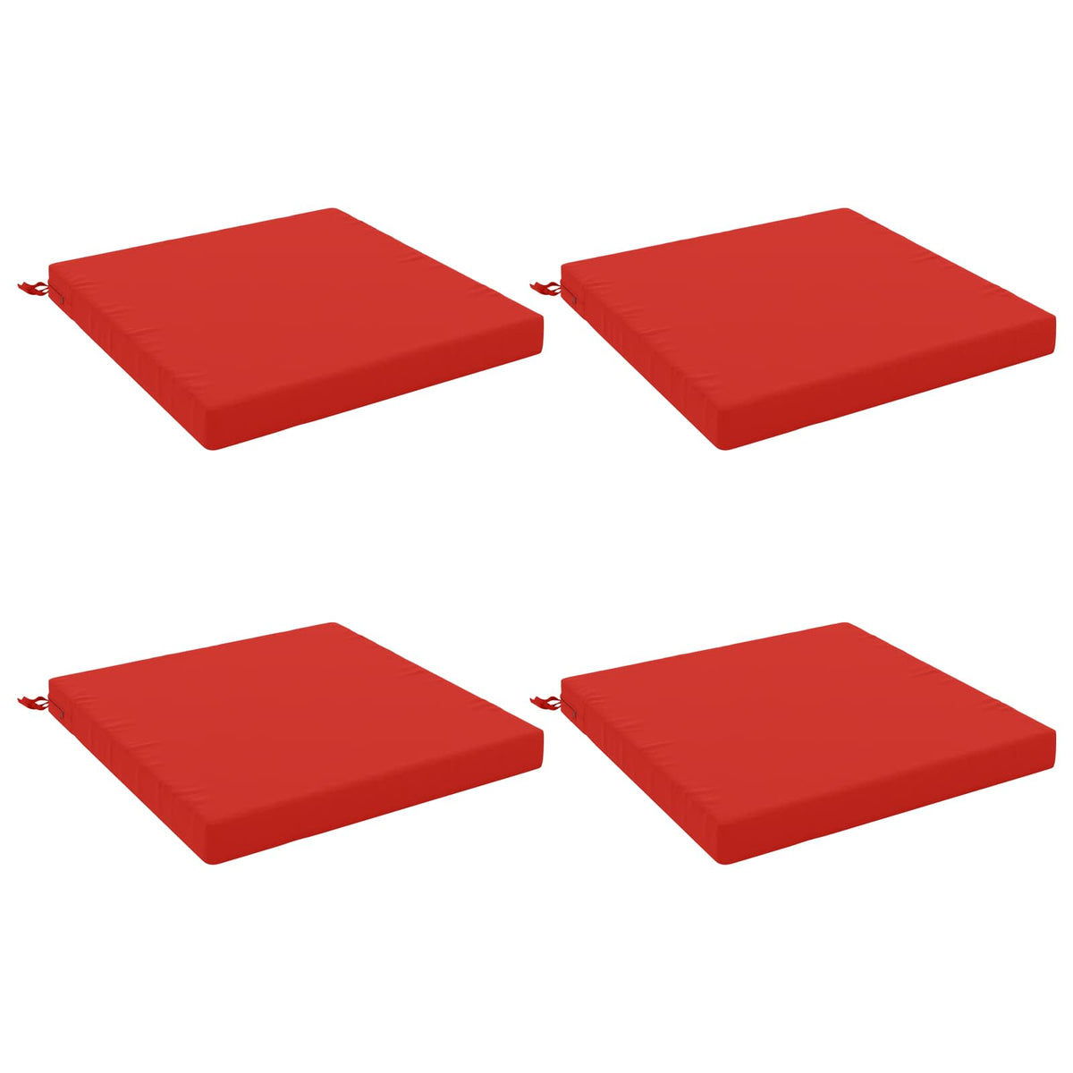 4-Piece Zitkussens SOEST 4 st 100% Polyester Rood