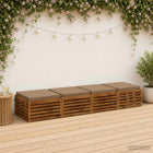 Stoelkussens SOEST 4 stuks polyester taupe