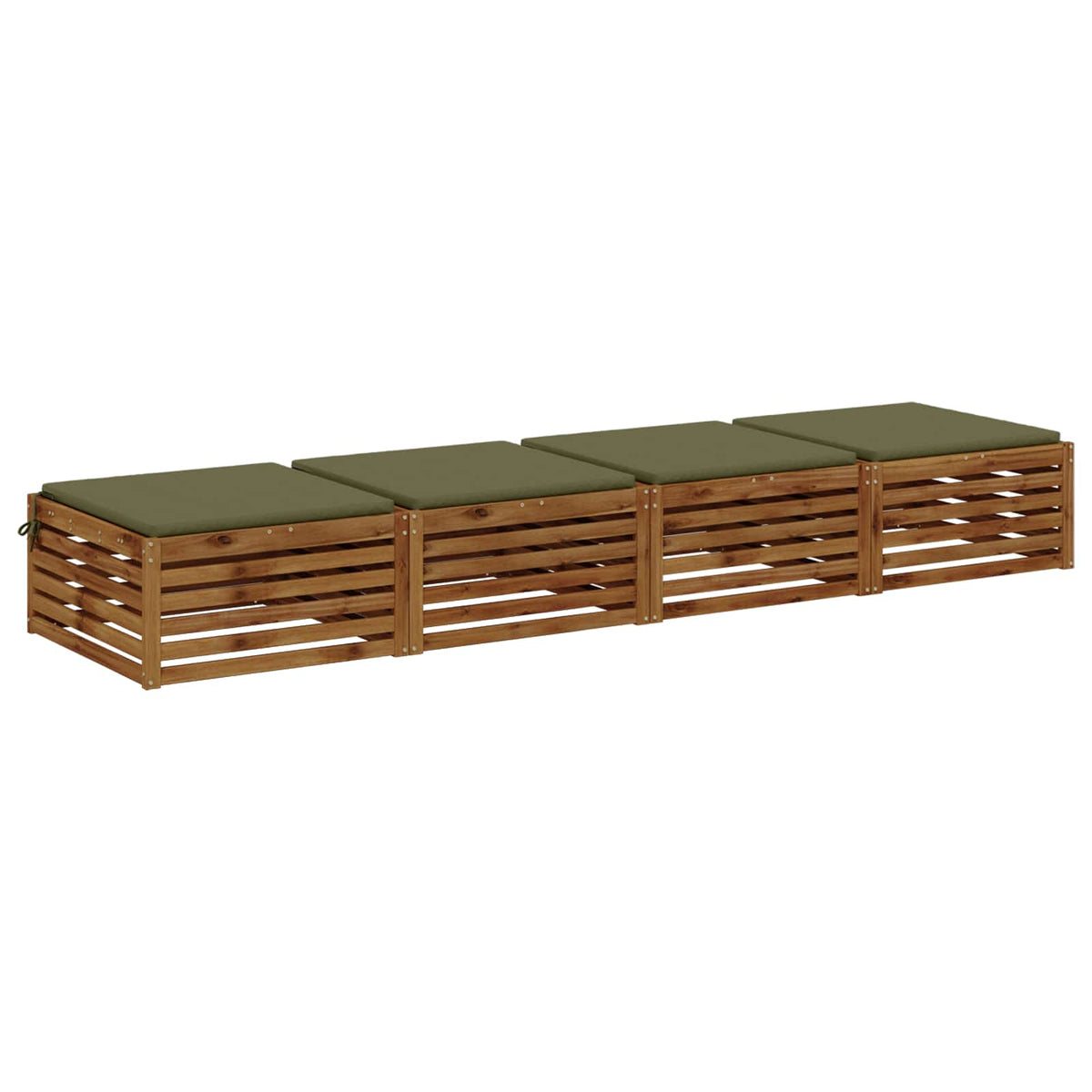 4-Piece Zitkussens SOEST 4 st 100% Polyester Olijfgroen