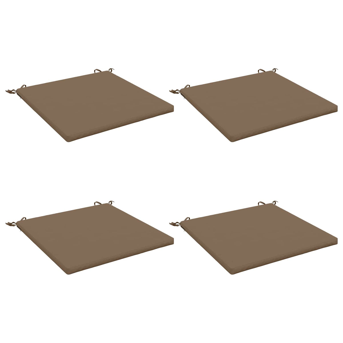 4-Piece Zitkussens SOEST 4 st 100% Polyester Taupe