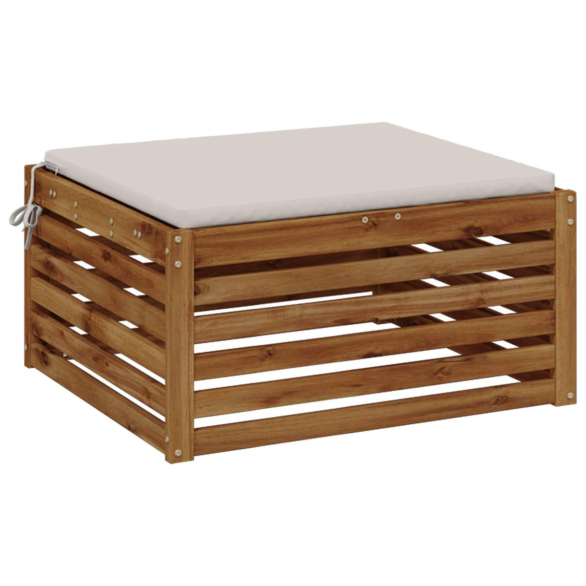 1-Piece Zitkussen SOEST 100% Polyester Wit 80 x 80 x 3 cm