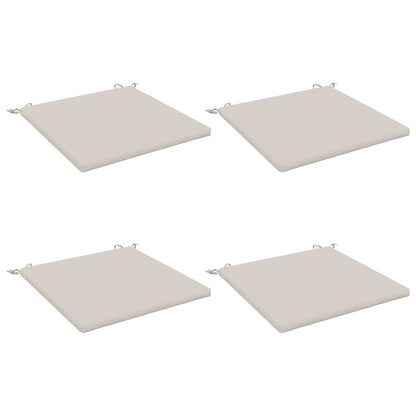 4-Piece Zitkussens SOEST 4 st 100% Polyester Wit 80 x 80 x 3 cm