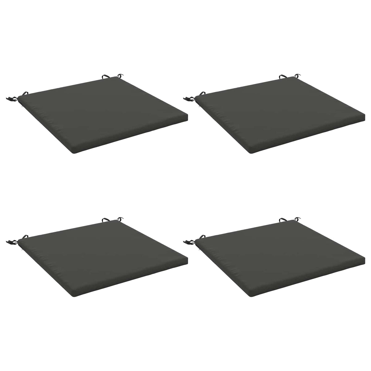 4-Piece Zitkussens SOEST 4 st 100% Polyester Antraciet