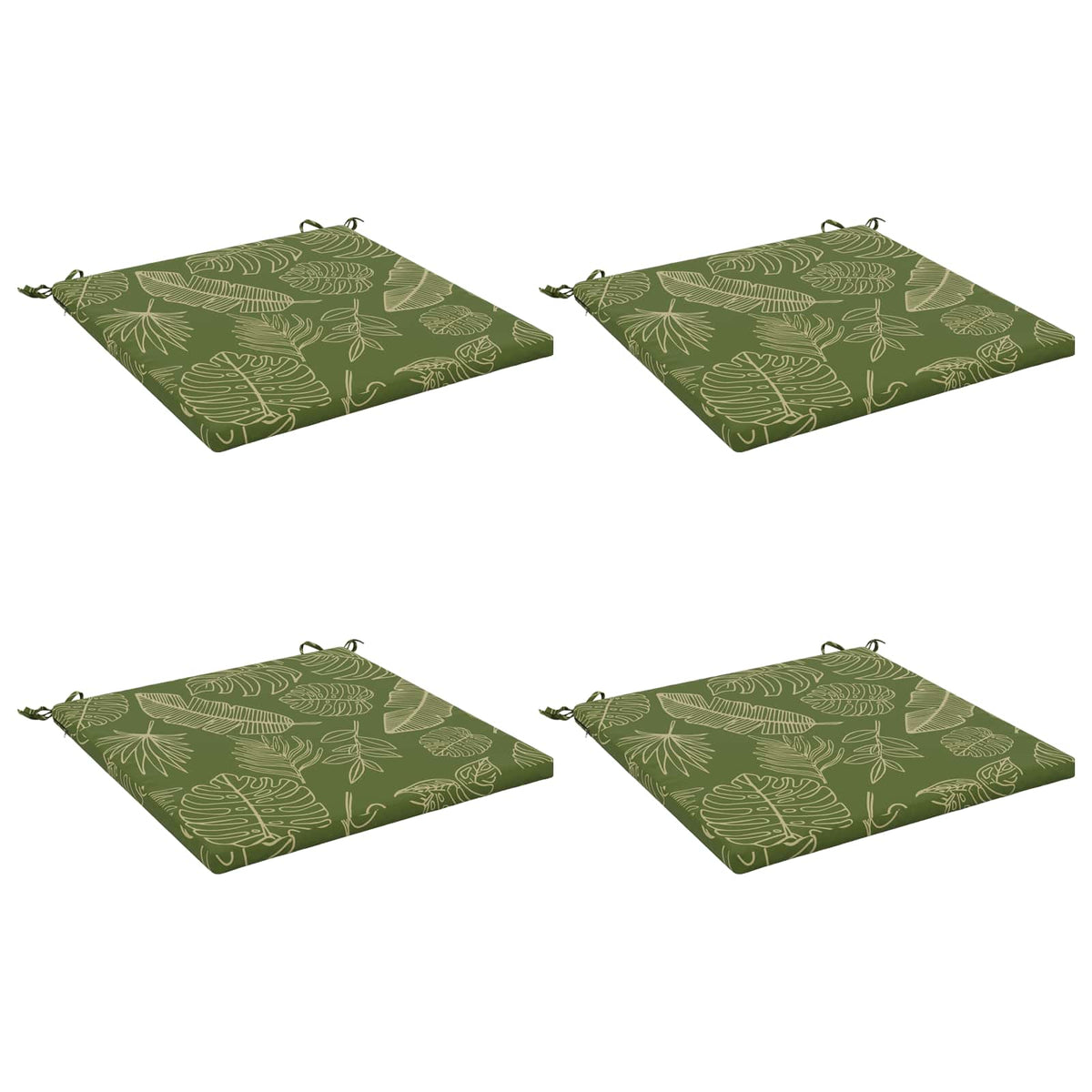 4-Piece Zitkussens SOEST 4 st 100% Polyester Bladontwerp