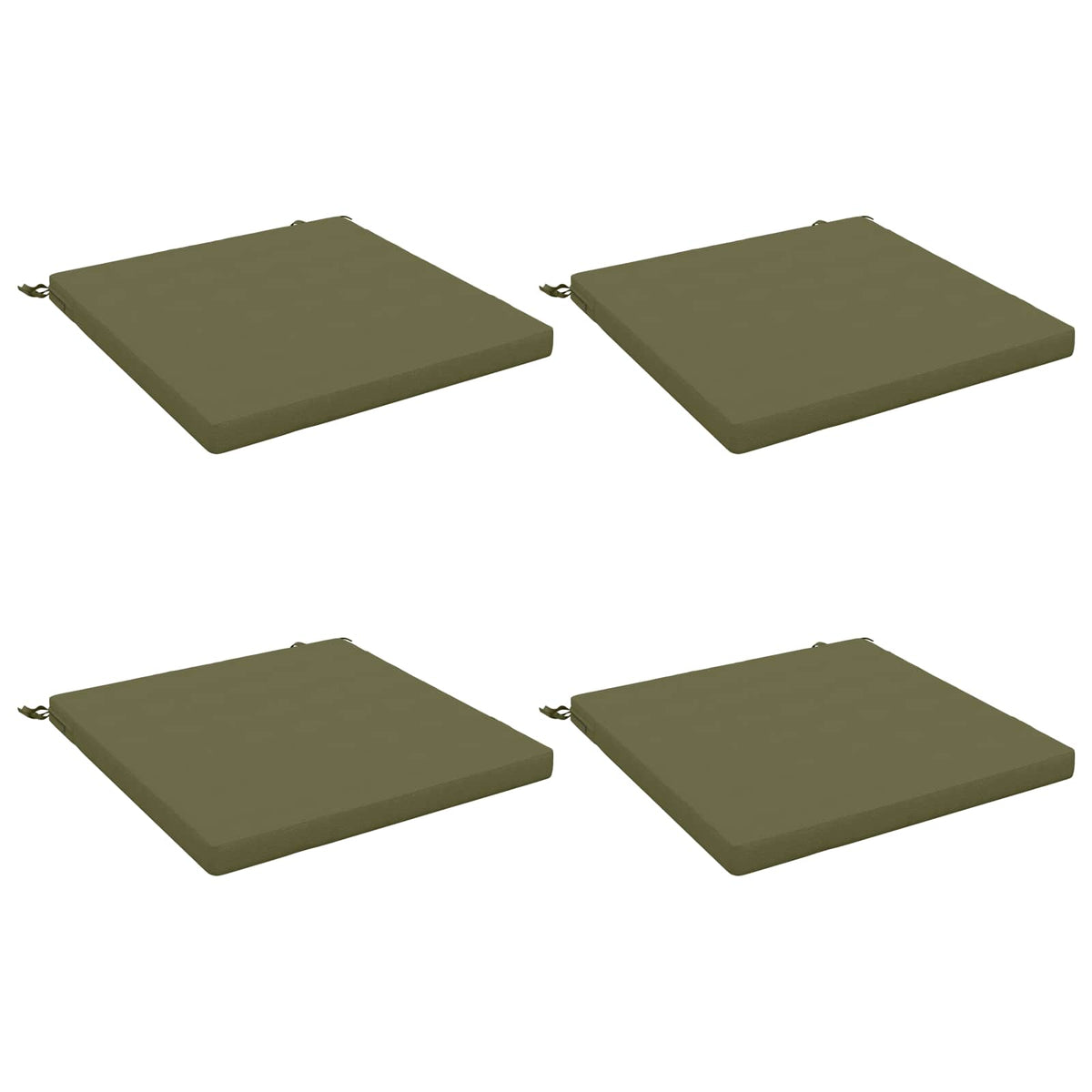 4-Piece Zitkussens SOEST 4 st 100% Polyester Olijfgroen