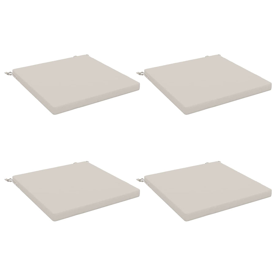 4-Piece Zitkussens SOEST 4 st 100% Polyester Wit 80 x 80 x 5 cm