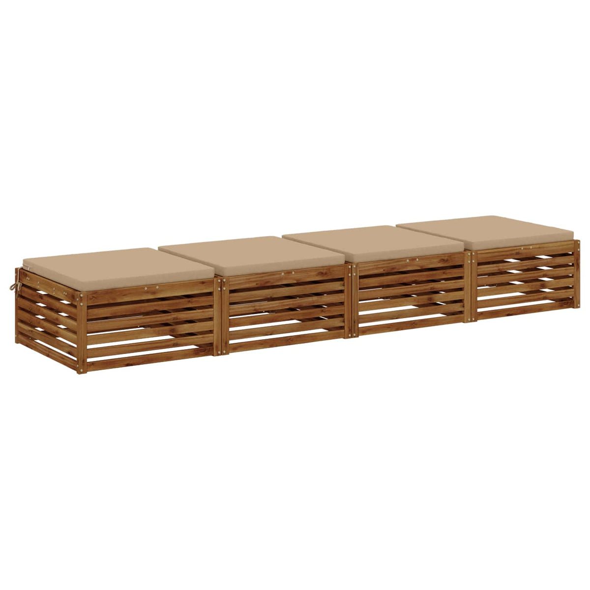 4-Piece Zitkussens SOEST 4 st 100% Polyester Zand