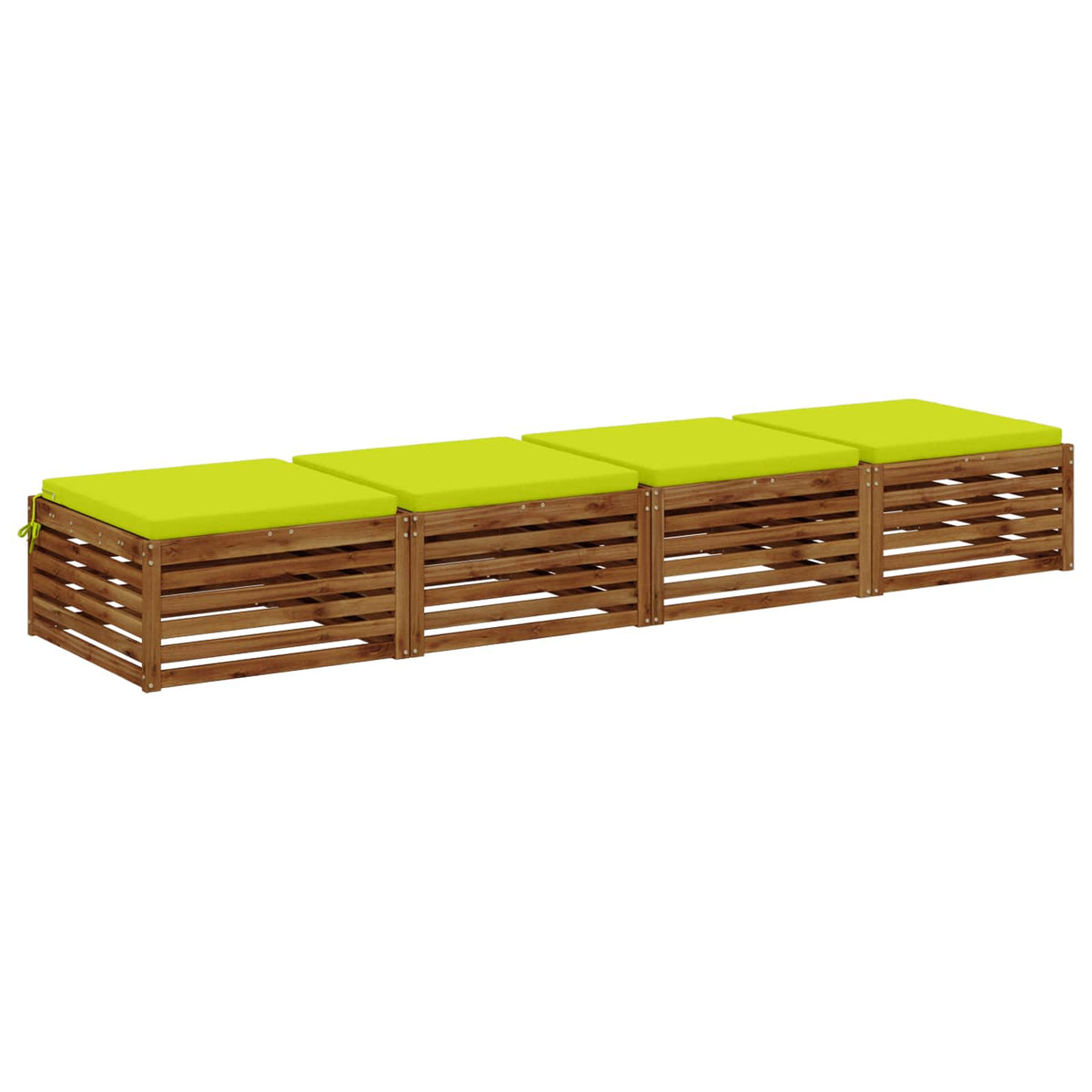 4-Piece Zitkussens SOEST 4 st 100% Polyester Helder groen