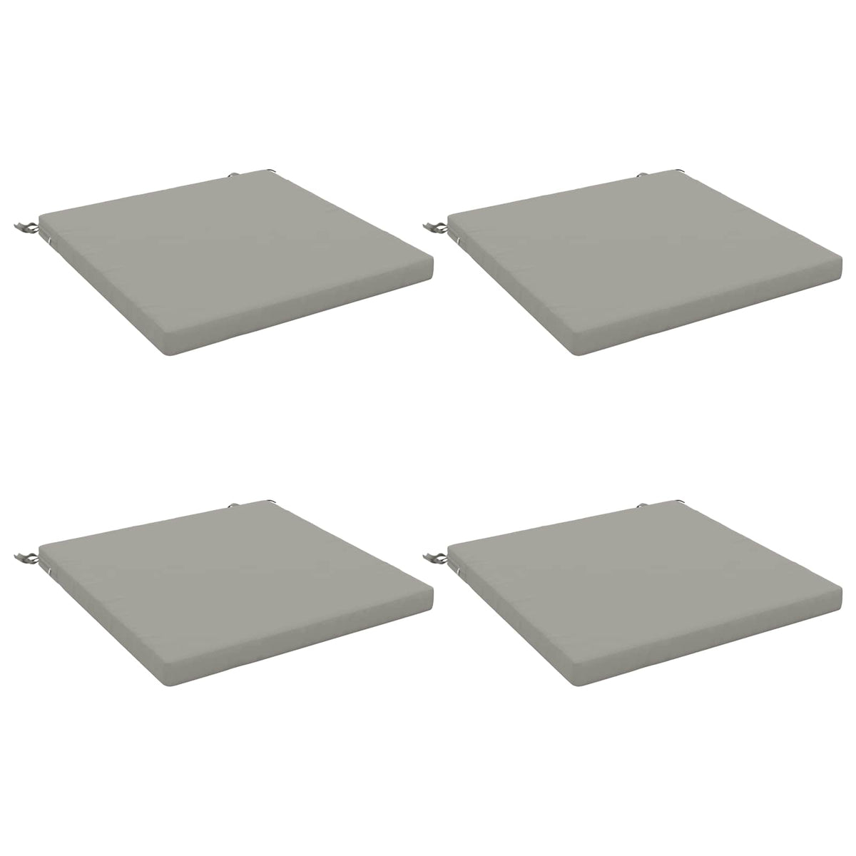 4-Piece Zitkussens SOEST 4 st 100% Polyester Grijs