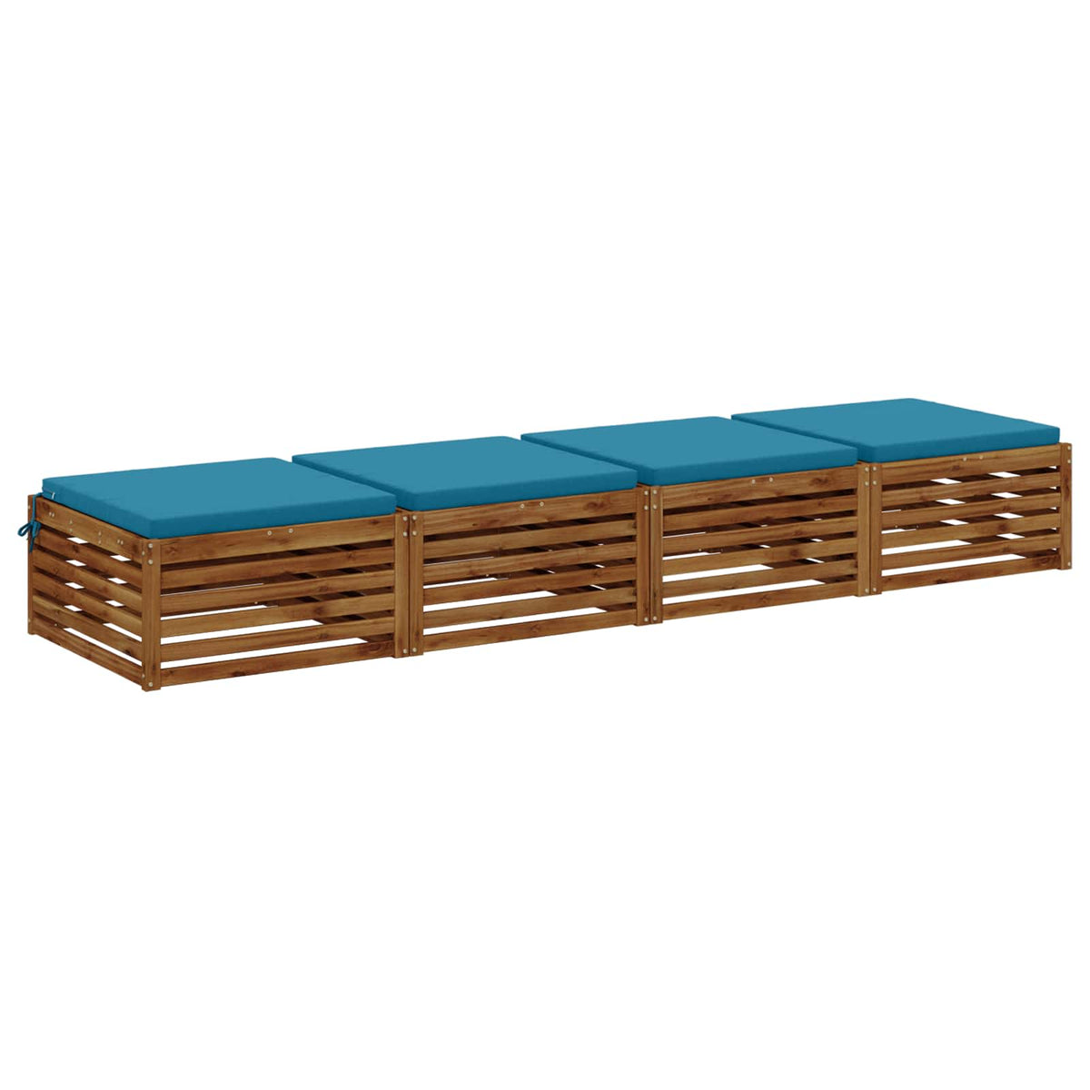 4-Piece Zitkussens SOEST 4 st 100% Polyester Lichtblauw