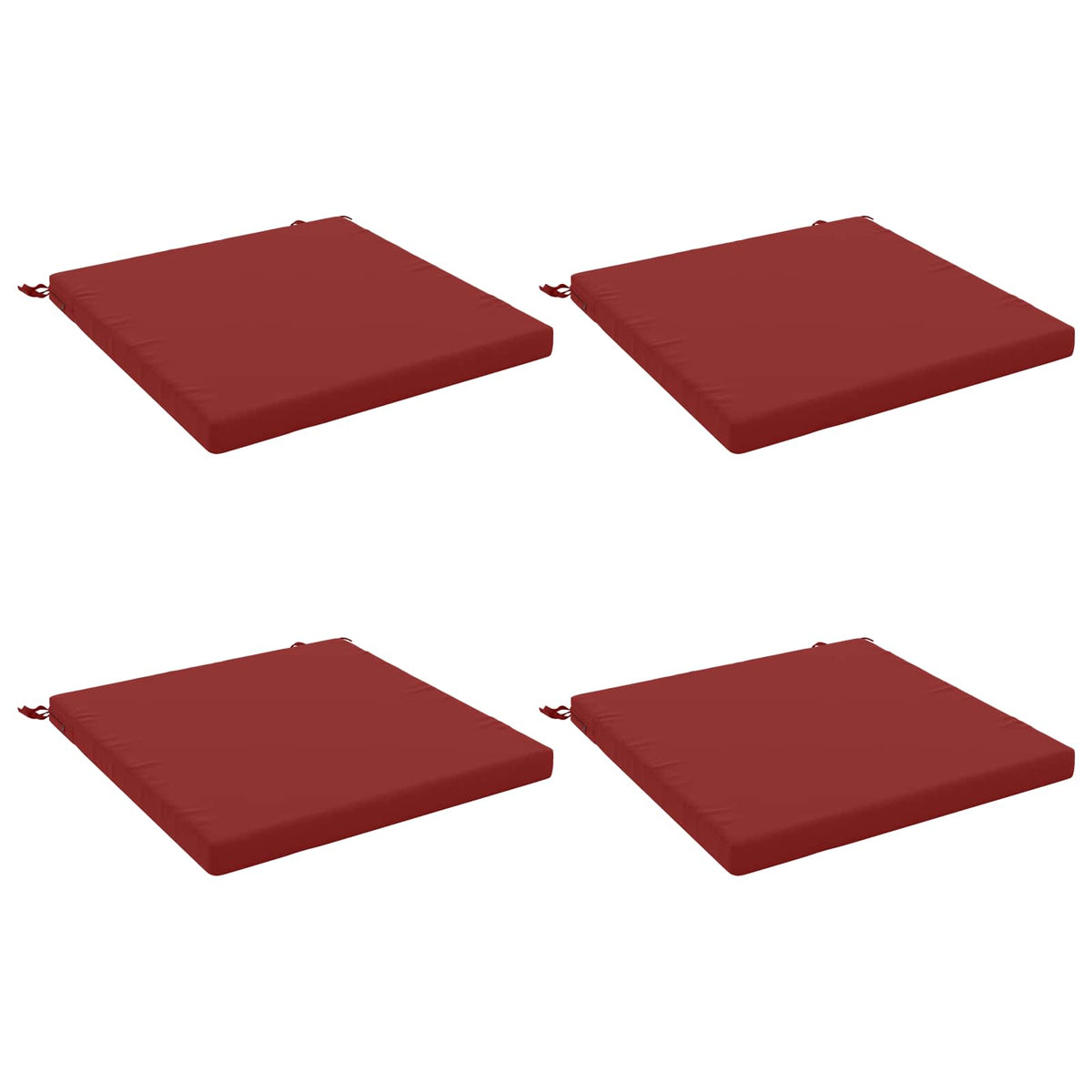 4-Piece Zitkussens SOEST 4 st 100% Polyester Wijnrood