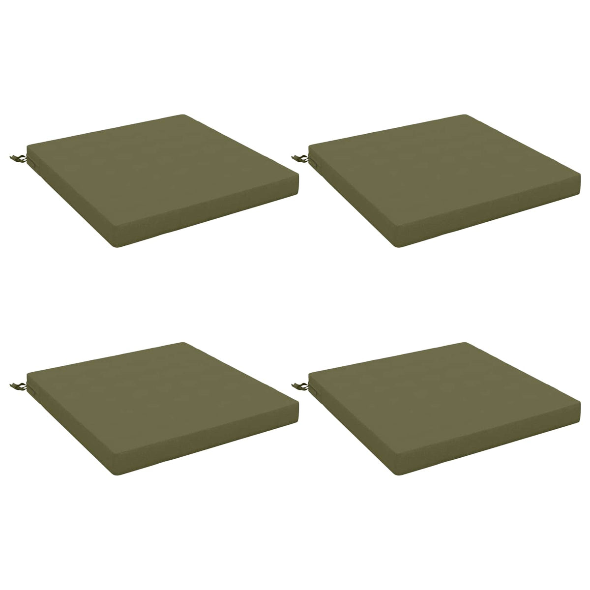 4-Piece Zitkussens SOEST 4 st 100% Polyester Olijfgroen