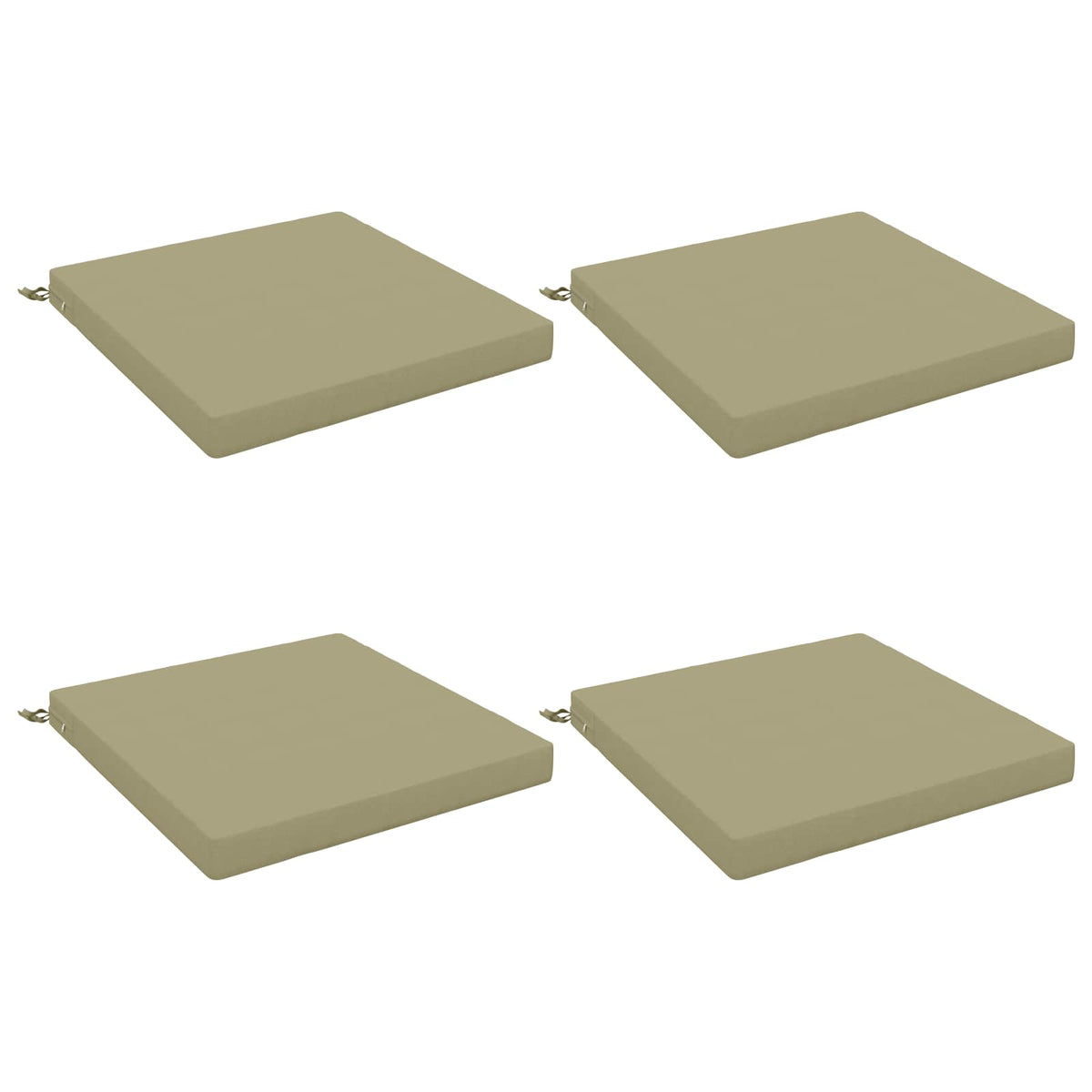 4-Piece Zitkussens SOEST 4 st 100% Polyester Lichtgroen