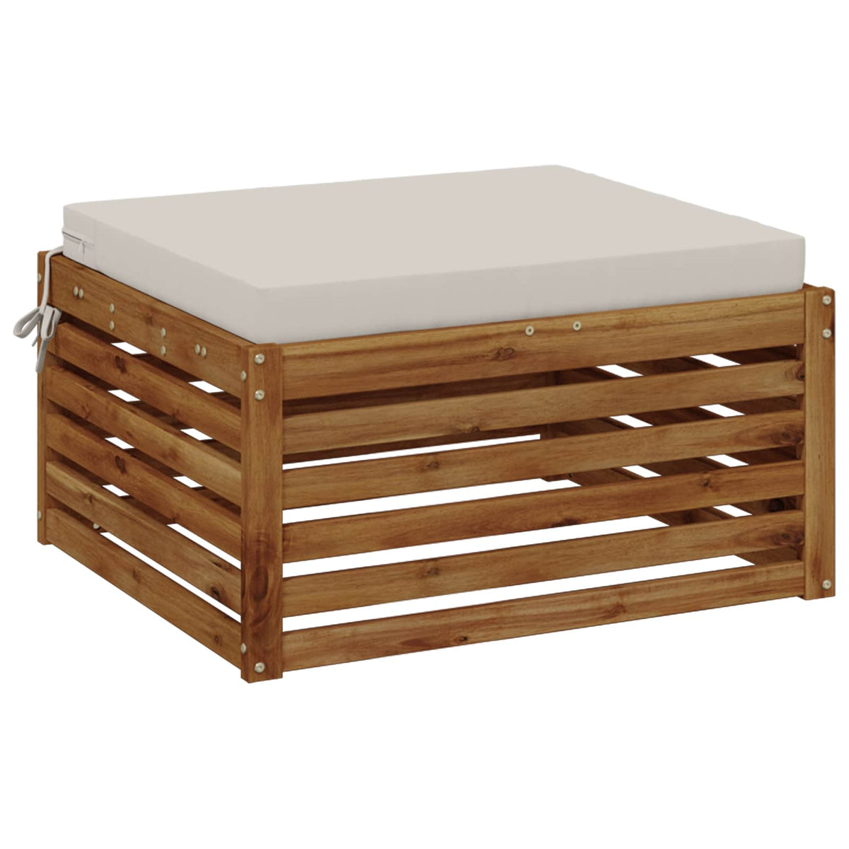 1-Piece Zitkussen SOEST 100% Polyester Wit 80 x 80 x 7 cm