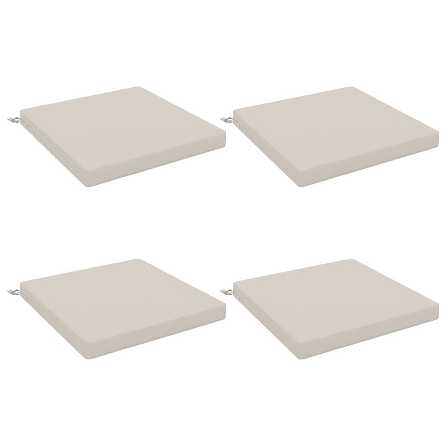 4-Piece Zitkussens SOEST 4 st 100% Polyester Wit 80 x 80 x 7 cm