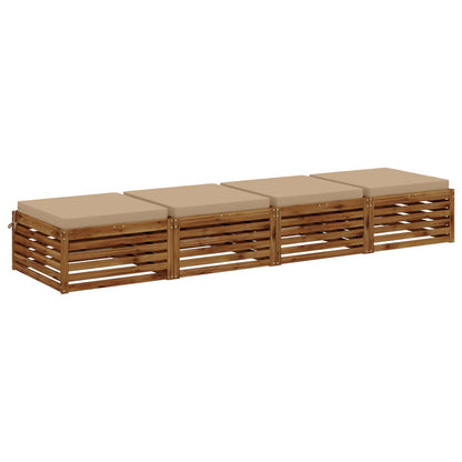 4-Piece Zitkussens SOEST 4 st 100% Polyester Zand