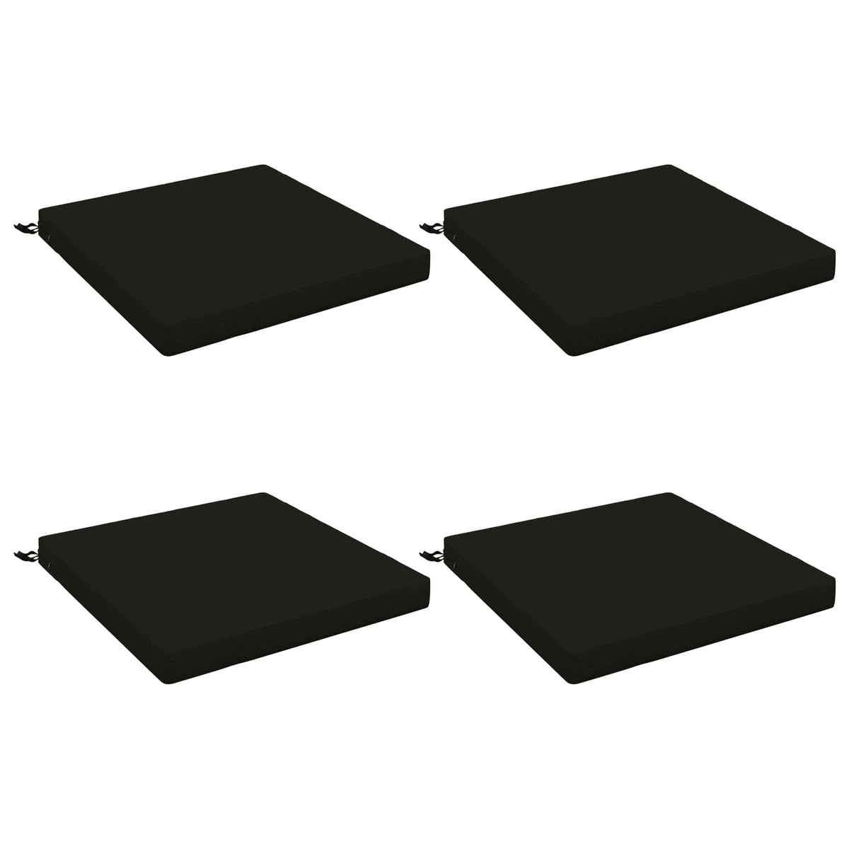 4-Piece Zitkussens SOEST 4 st 100% Polyester Zwart