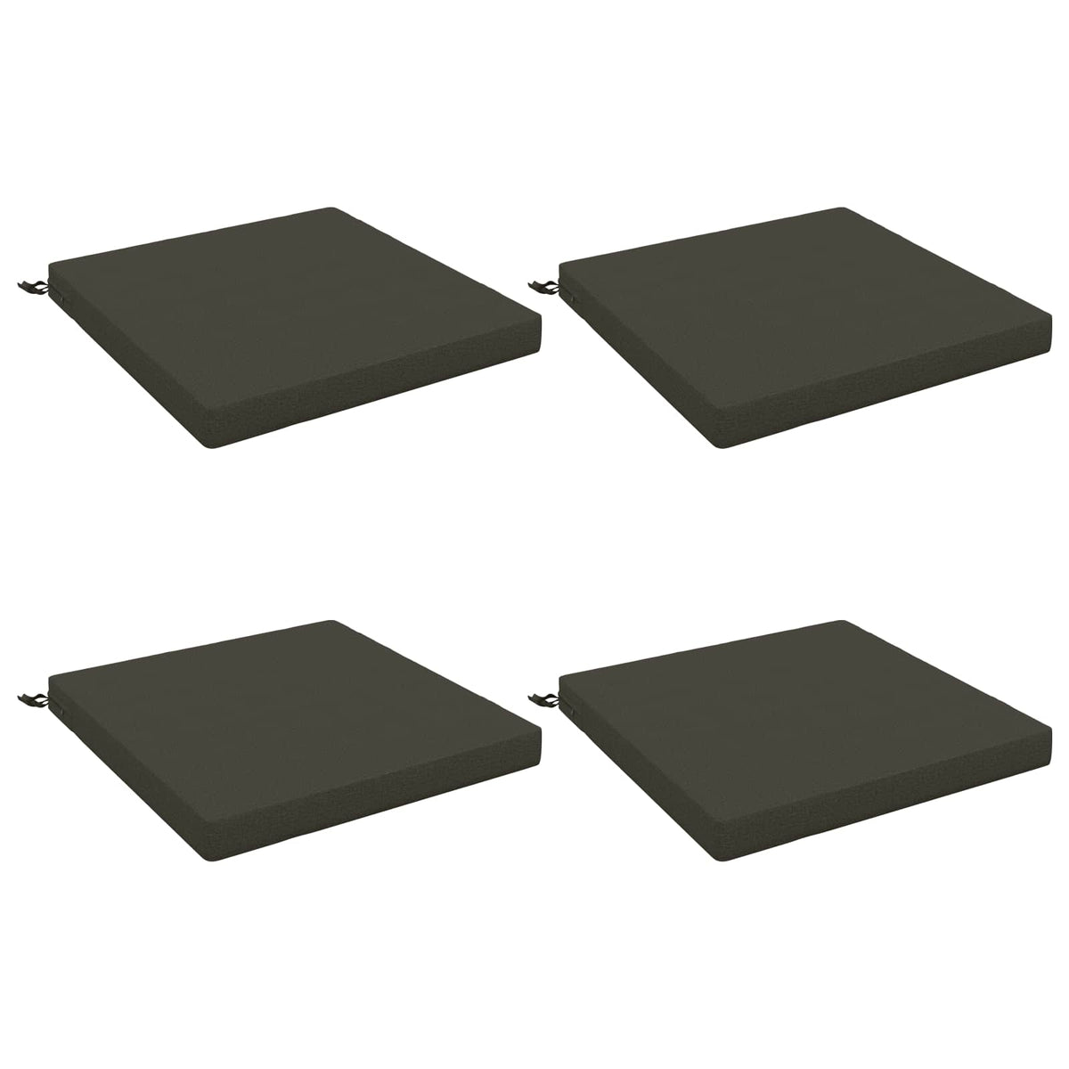 4-Piece Zitkussens SOEST 4 st 100% Polyester Antraciet