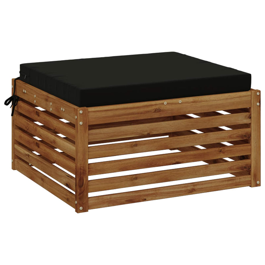 1-Piece Zitkussen SOEST 100% Polyester Zwart 80 x 80 x 7 cm