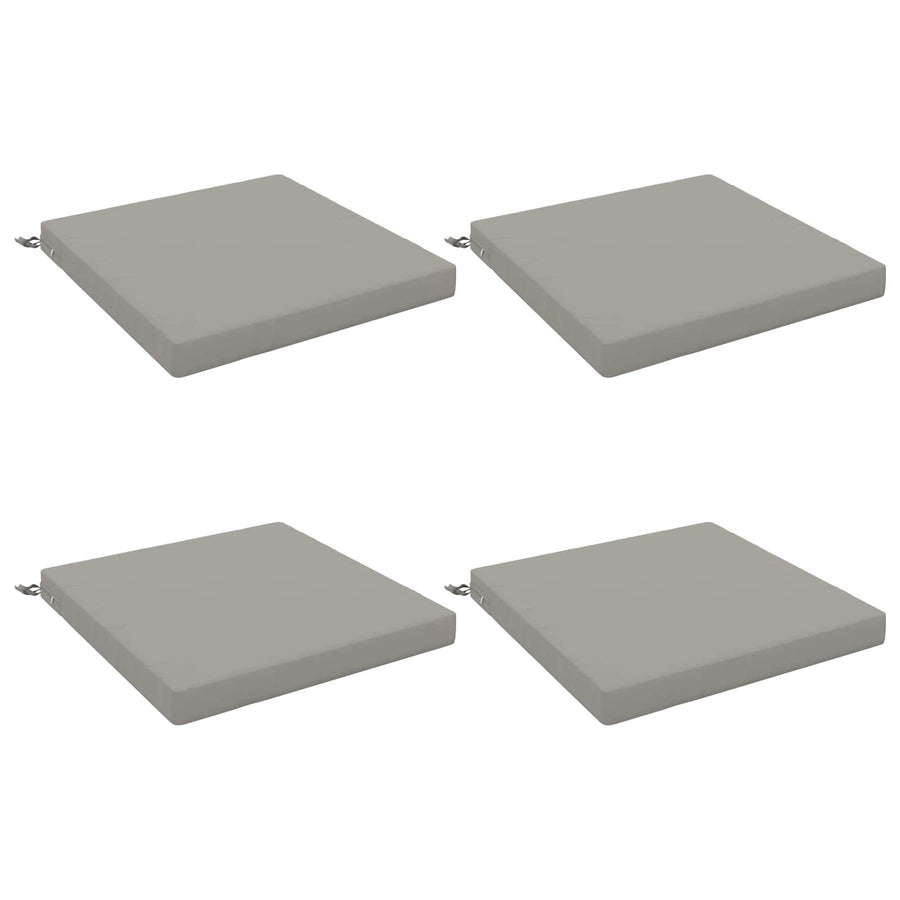4-Piece Zitkussens SOEST 4 st 100% Polyester Grijs