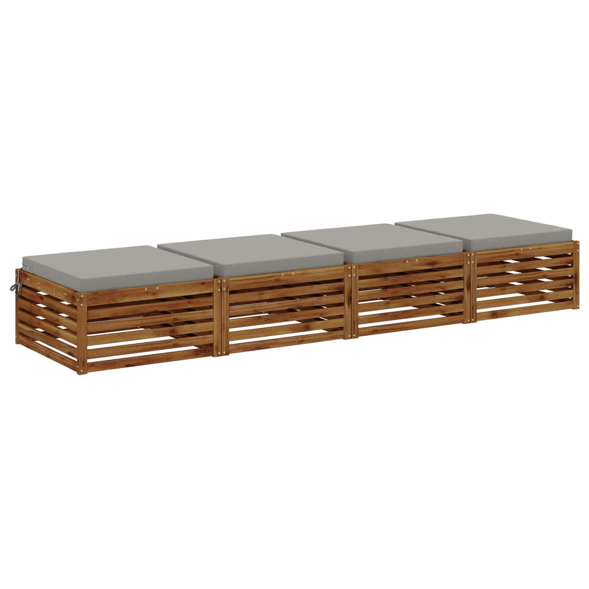 4-Piece Zitkussens SOEST 4 st 100% Polyester Grijs