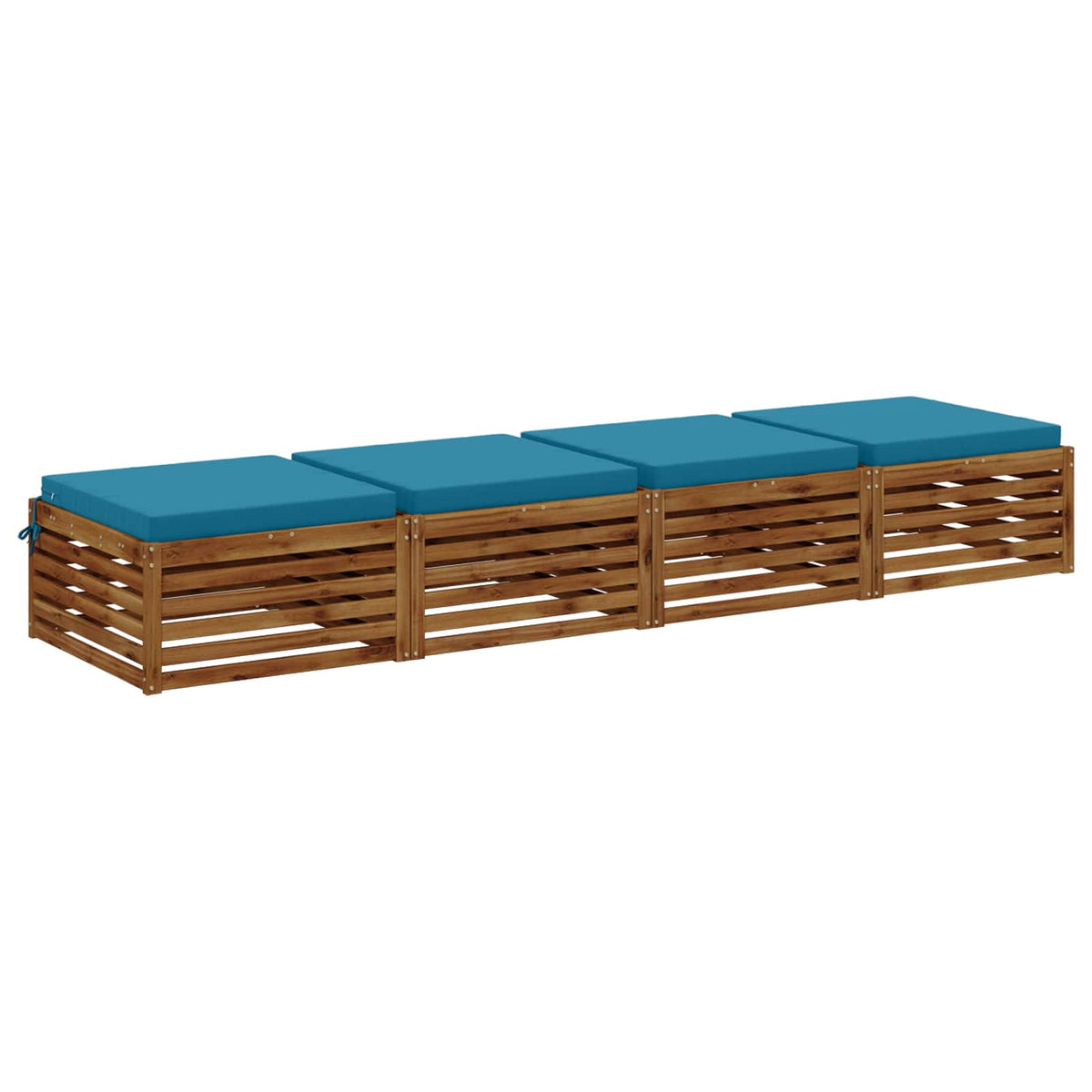 4-Piece Zitkussens SOEST 4 st 100% Polyester Lichtblauw