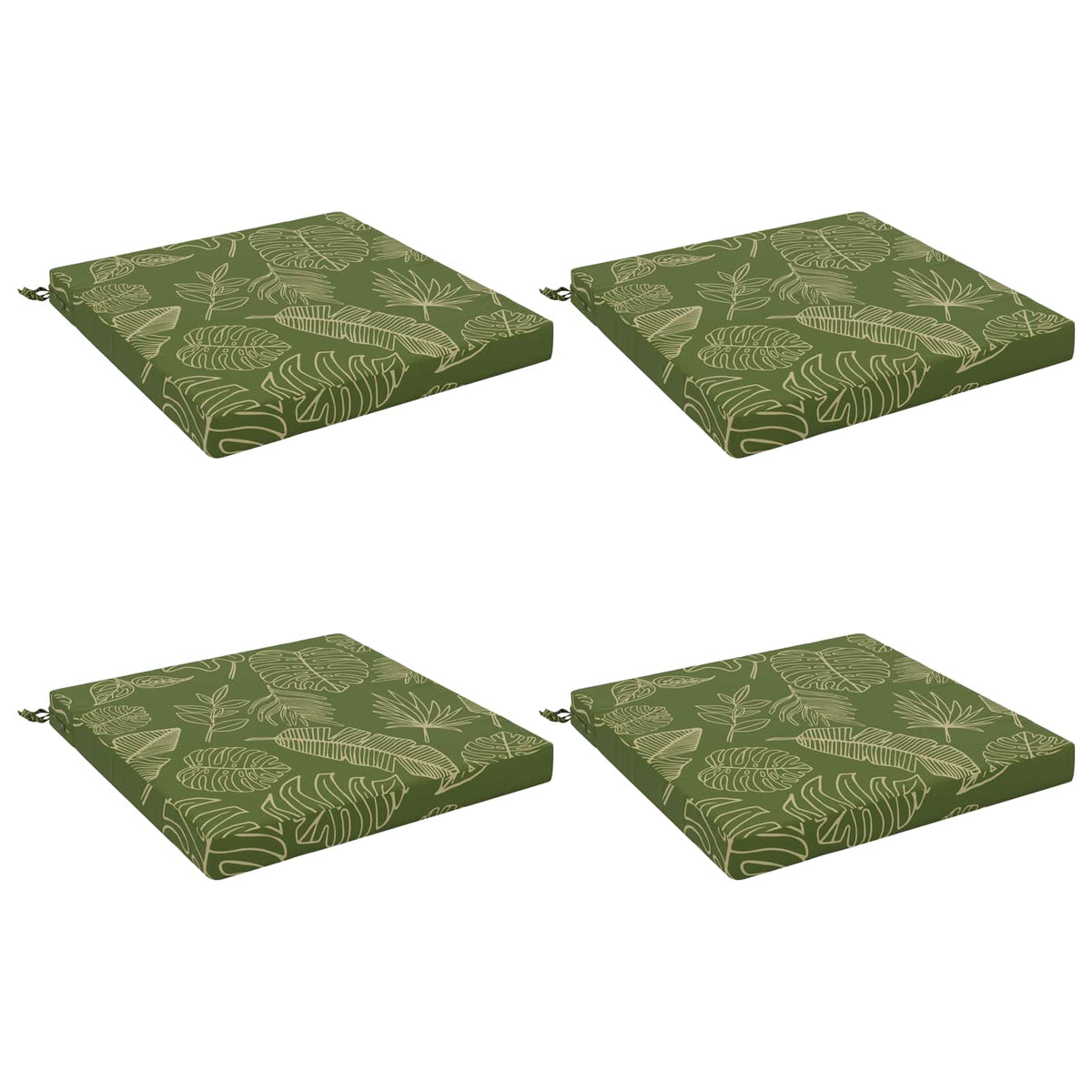 4-Piece Zitkussens SOEST 4 st 100% Polyester Bladontwerp