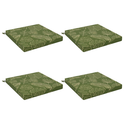 4-Piece Zitkussens SOEST 4 st 100% Polyester Bladontwerp