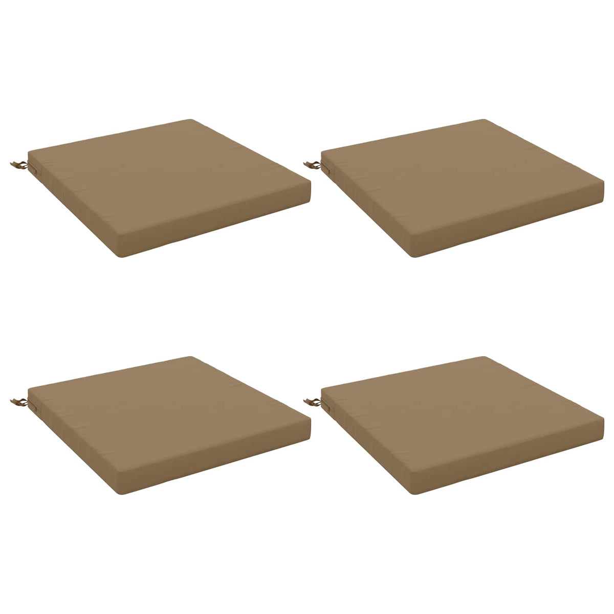 4-Piece Zitkussens SOEST 4 st 100% Polyester Taupe