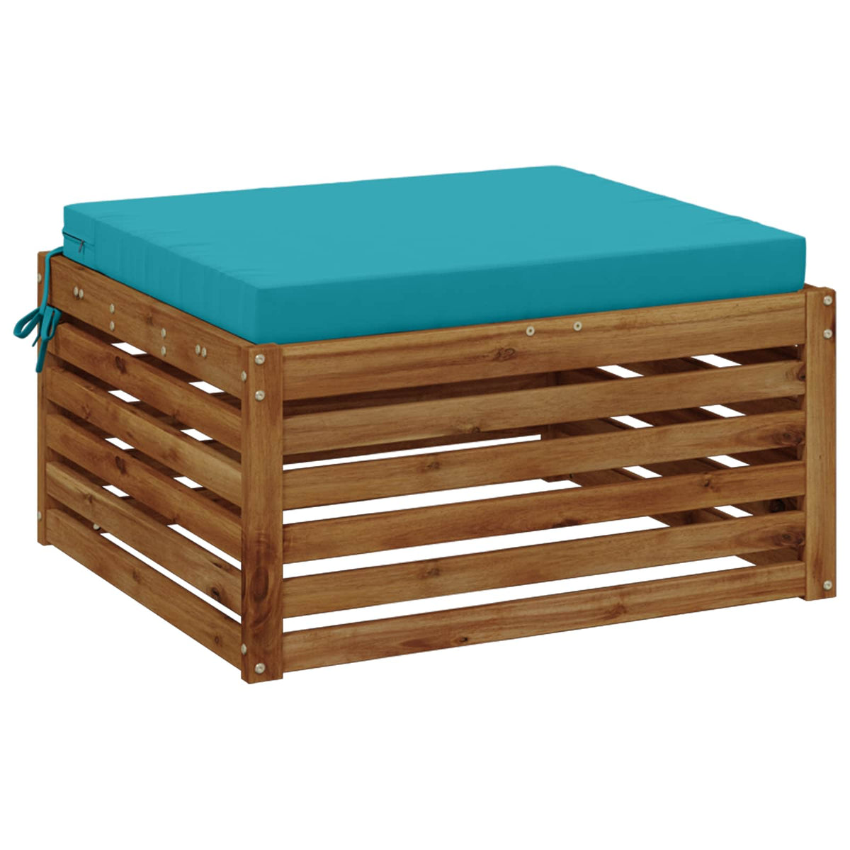 1-Piece Zitkussen SOEST 100% Polyester Turquoise 80 x 80 x 7 cm