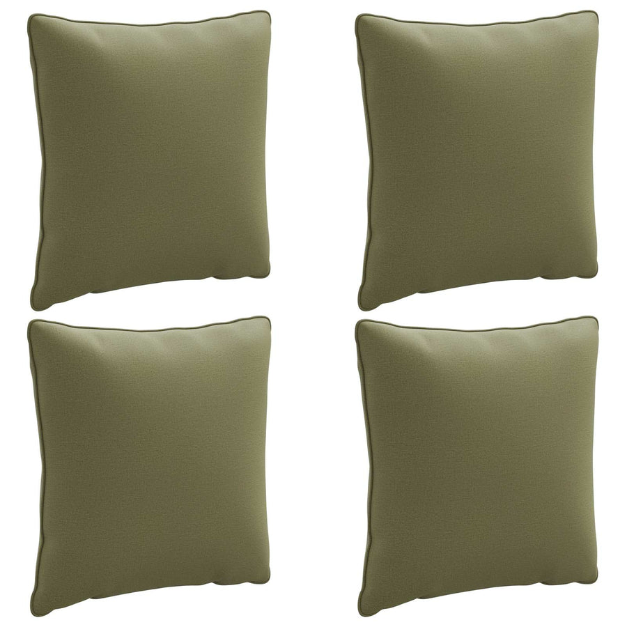 4-Delige Rugkussens PUTTEN 4 pcs 100% Polyester Olijfgroen