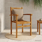 Rugkussen 40x40x15 cm taupe polyester