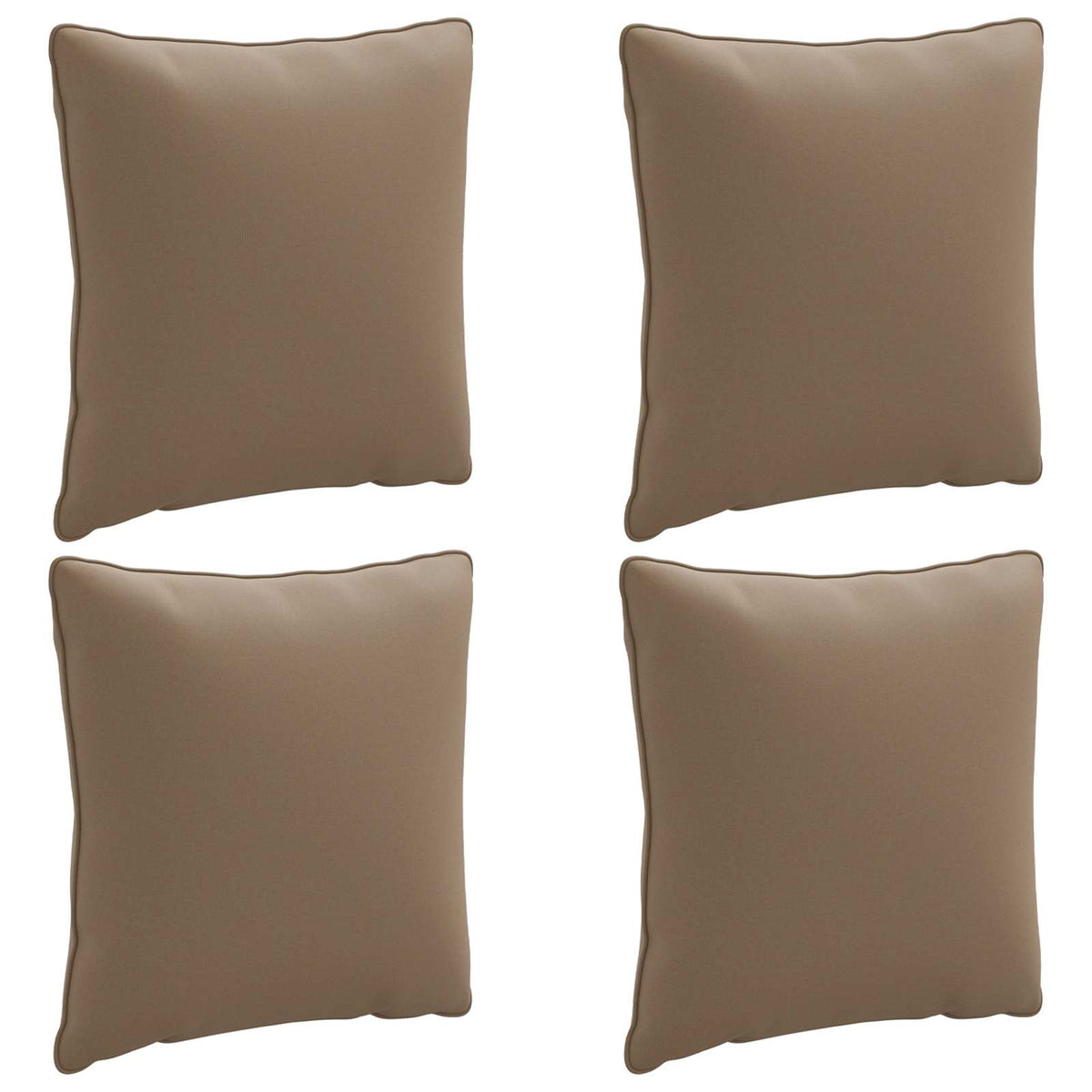 4-Delige Rugkussens PUTTEN 4 pcs 100% Polyester Taupe