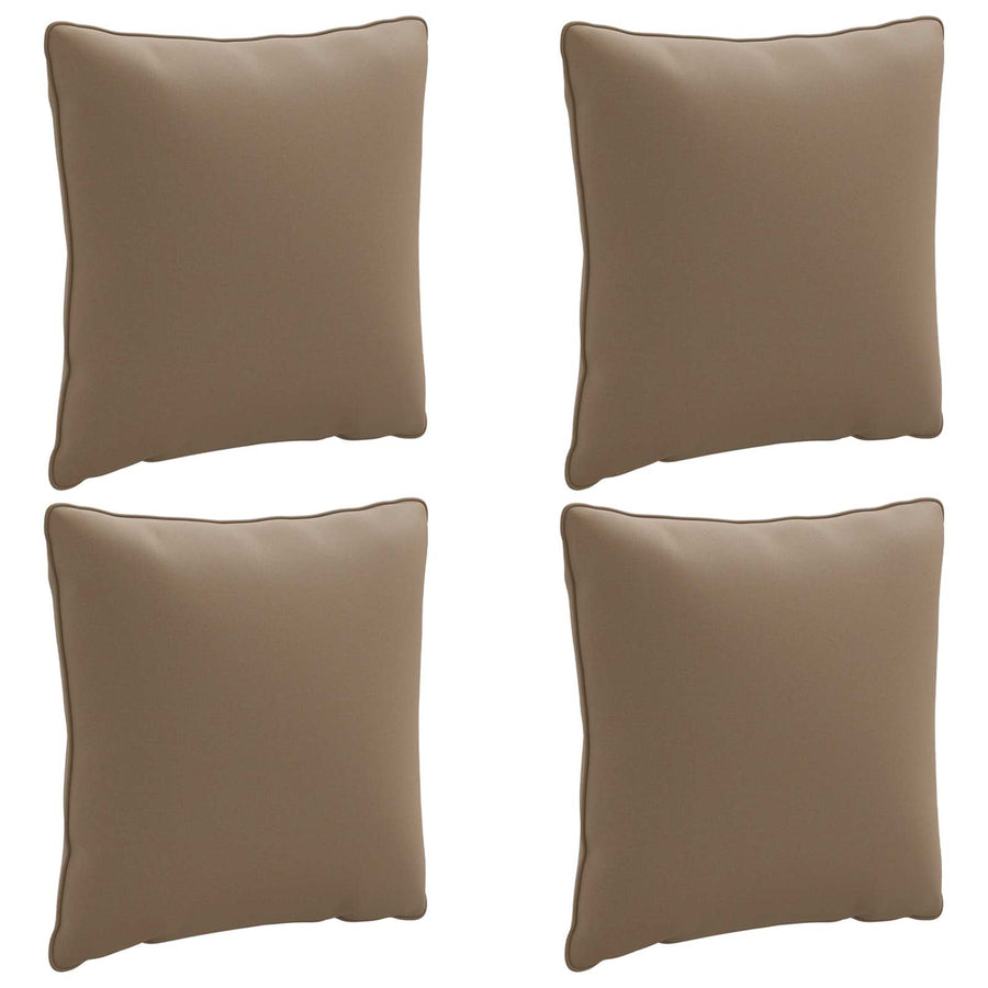 4-Delige Rugkussens PUTTEN 4 pcs 100% Polyester Taupe