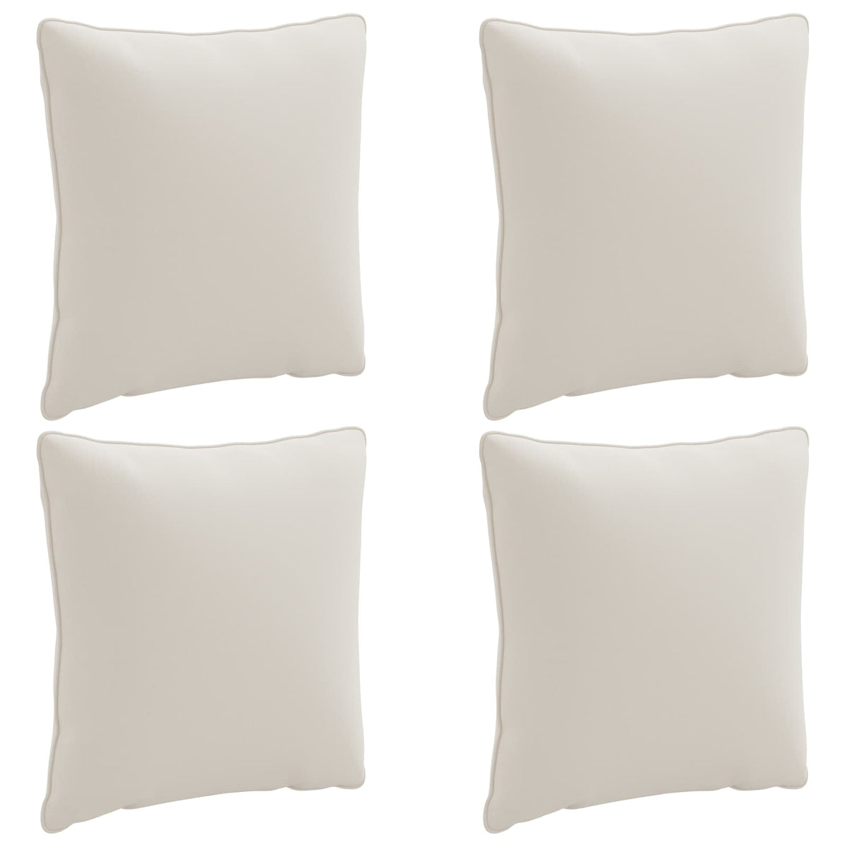 4-Delige Rugkussens PUTTEN 4 pcs 100% Polyester Wit