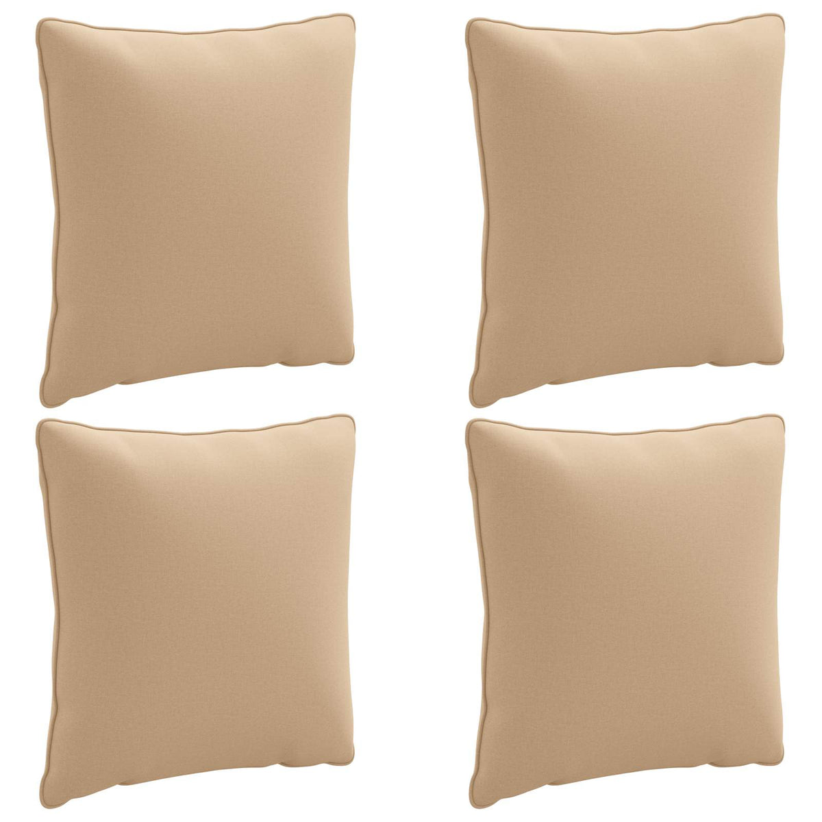 4-Delige Rugkussens PUTTEN 4 pcs 100% Polyester Zand