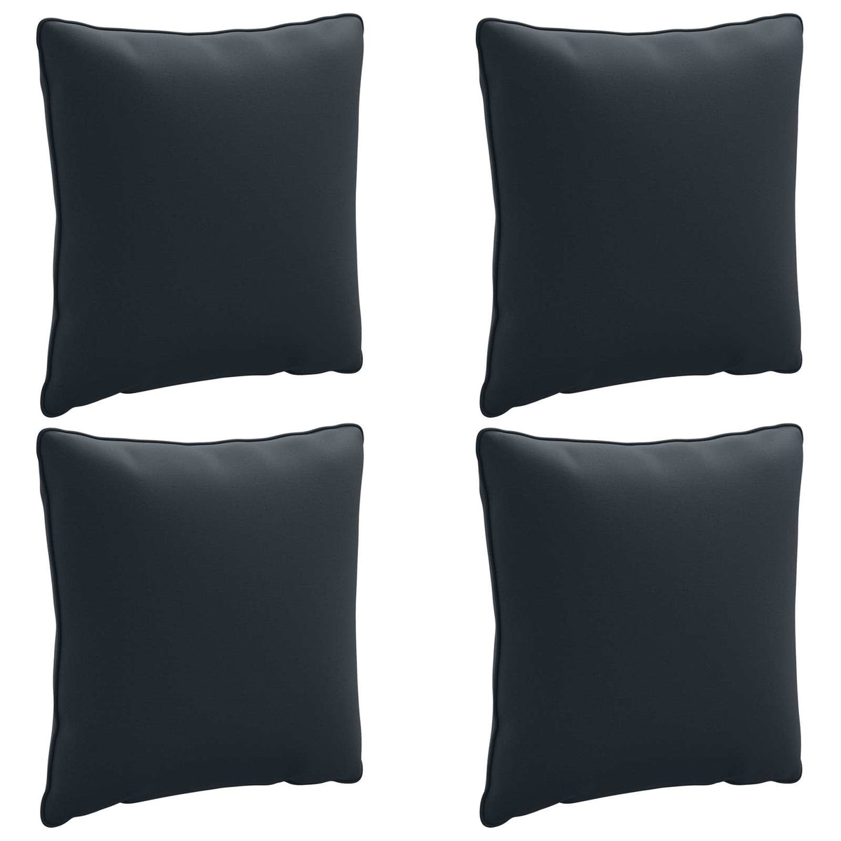 4-Delige Rugkussens PUTTEN 4 pcs 100% Polyester Donkerblauw