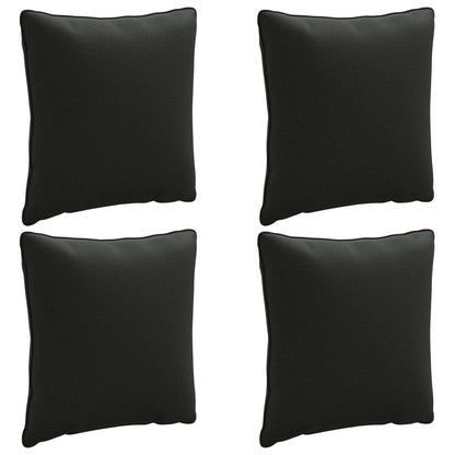 4-Delige Rugkussens PUTTEN 4 pcs 100% Polyester Zwart