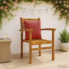 Rugkussens PUTTEN 4 stuks rood 100% polyester