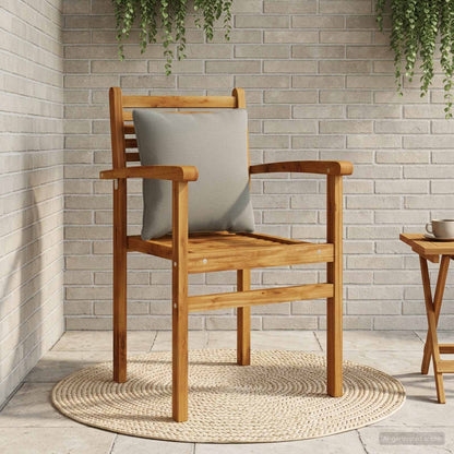 1-Delig Rugkussen PUTTEN 100% Polyester Grijs 40 x 40 x 15 cm