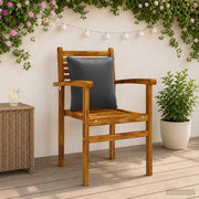 Rugkussens 4 stuks antraciet polyester