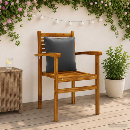 4-Delige Rugkussens PUTTEN 4 pcs 100% Polyester Antraciet