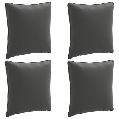 4-Delige Rugkussens PUTTEN 4 pcs 100% Polyester Antraciet