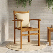 Rugkussen 40x40x15 cm beige polyester