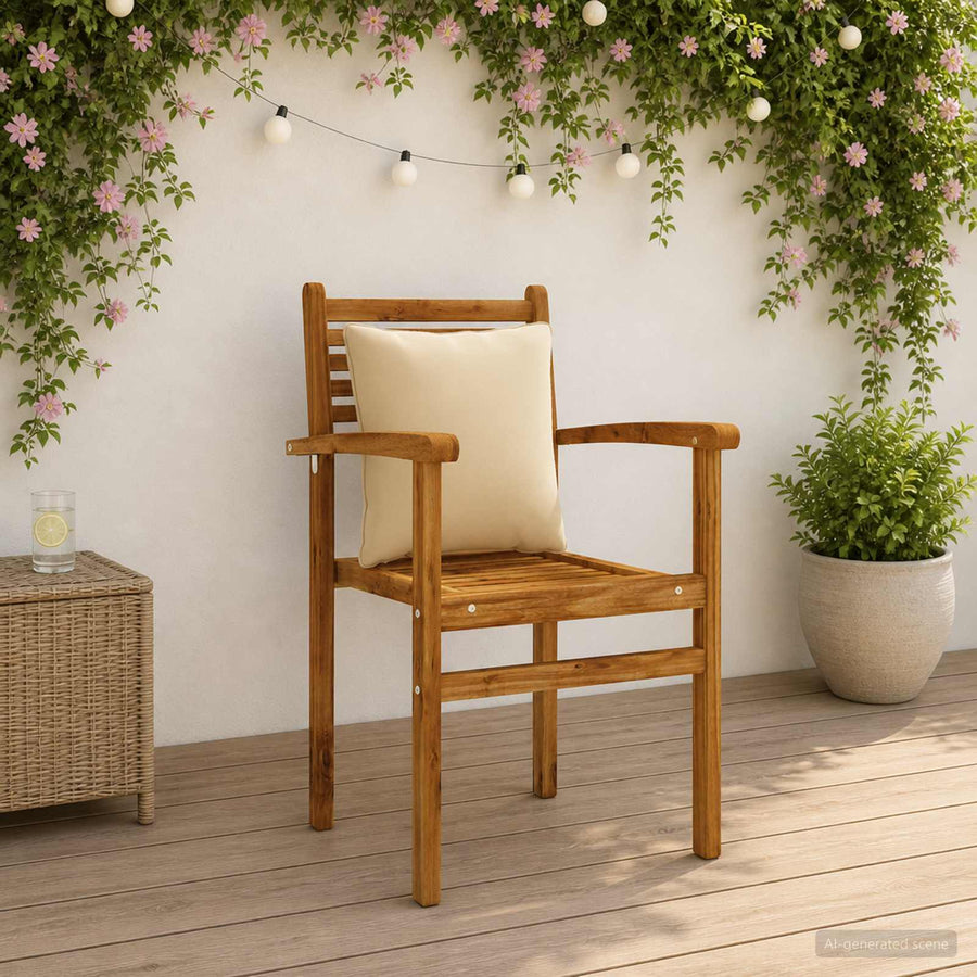 4-Delige Rugkussens PUTTEN 4 pcs 100% Polyester Beige
